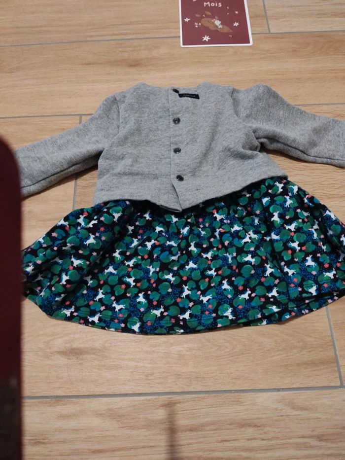 Robe catimini 6 mois licorne - photo numéro 5