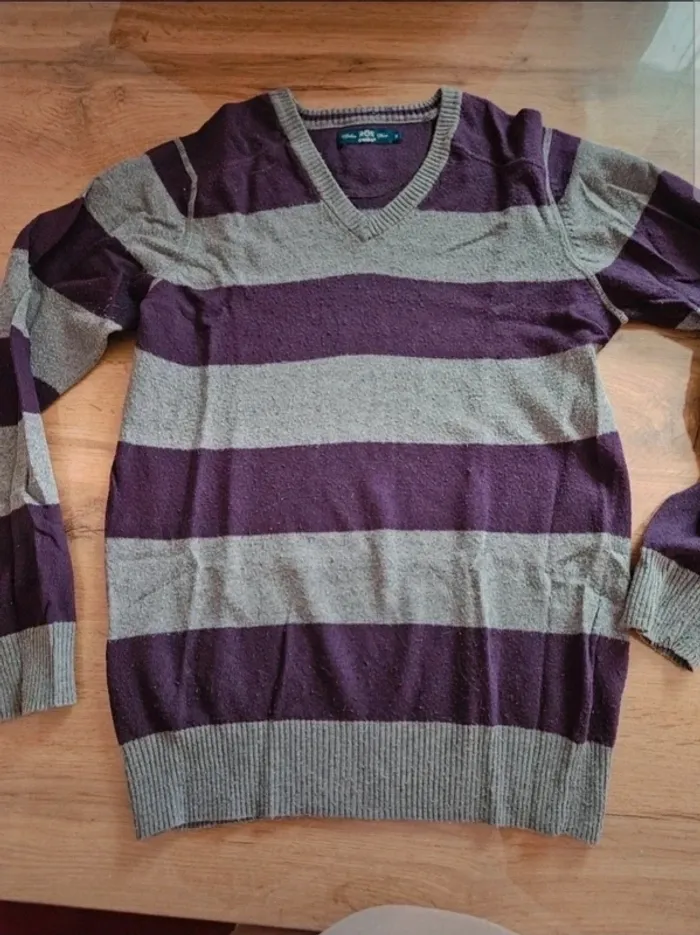 Pull homme a rayures celio S