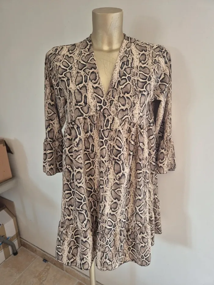 Robe léopard taille m - photo numéro 2
