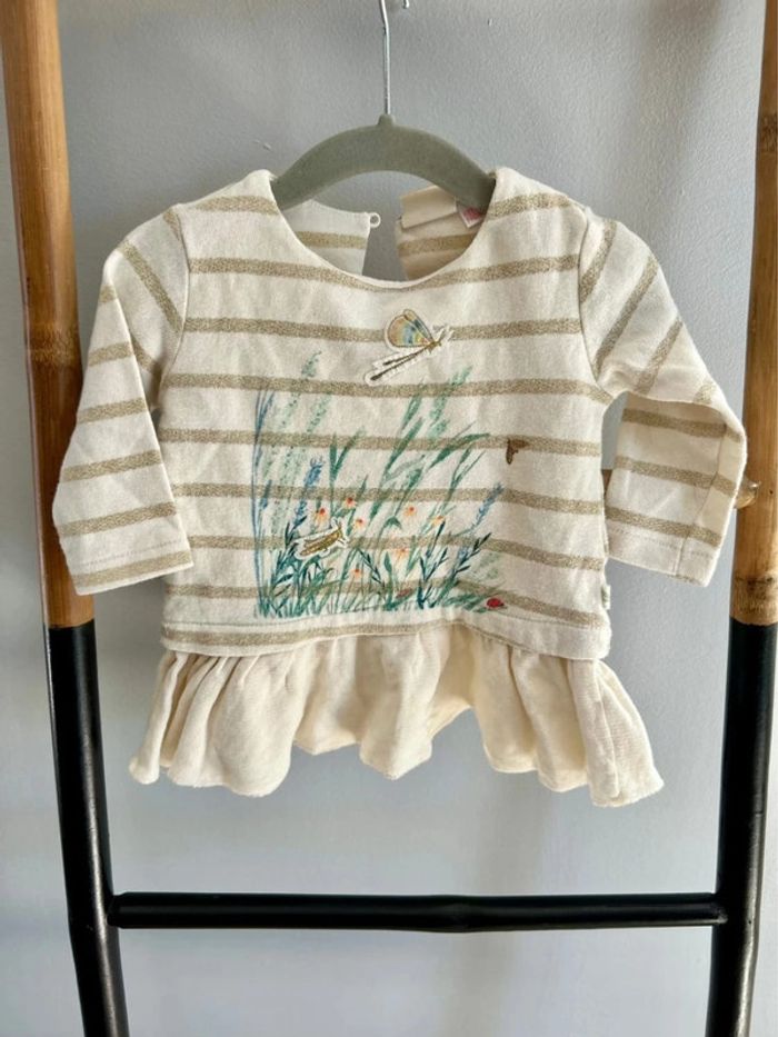 Robe dorée / Zara - 9 mois