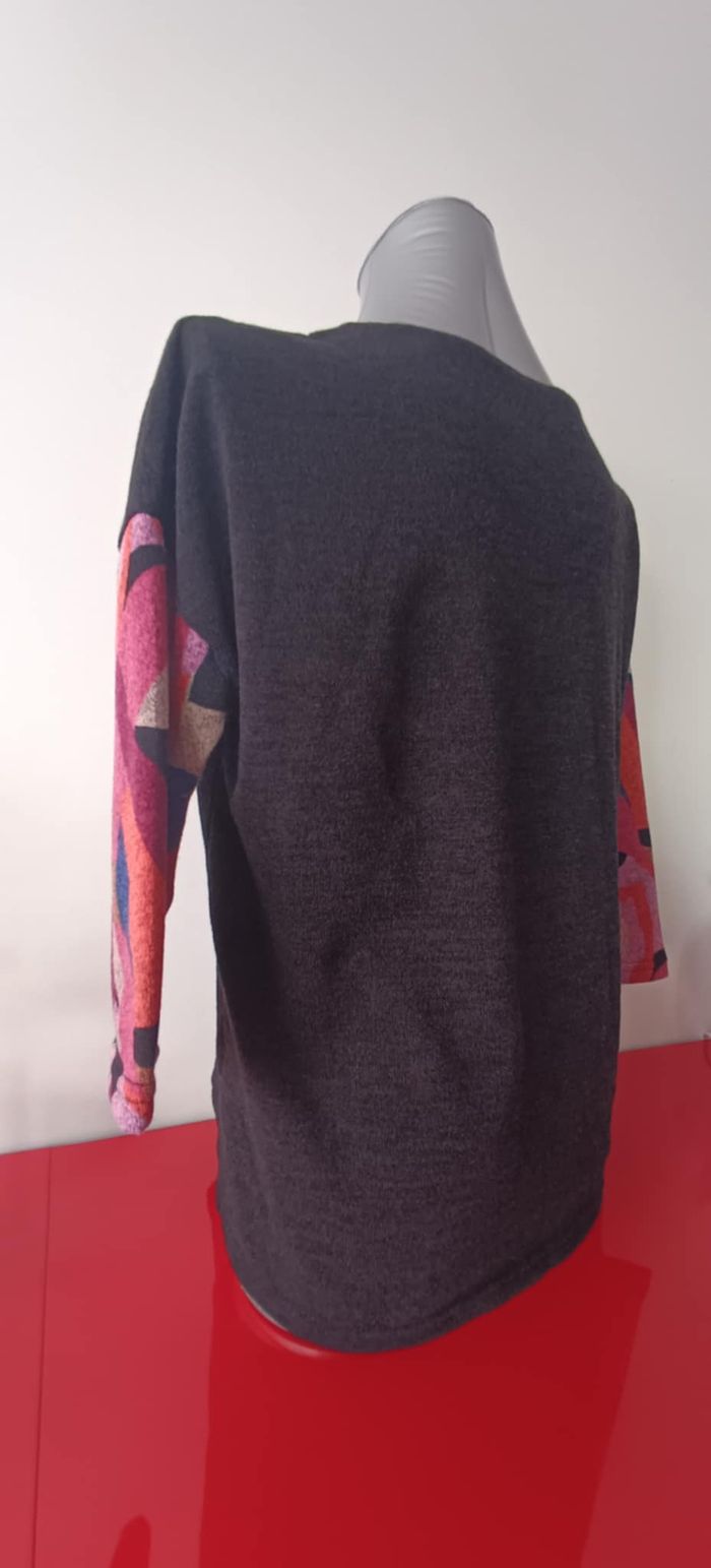 Pull col rond manches 3/4 Taille 3 - photo numéro 7