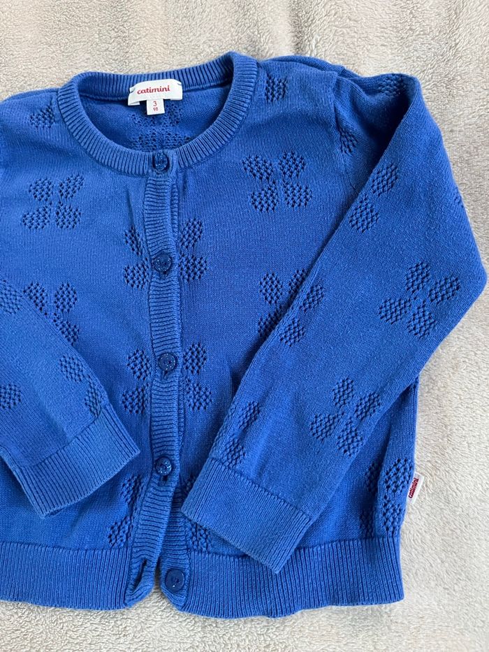 Gilet bleu pour fille | Catimini | 3ans - photo numéro 4