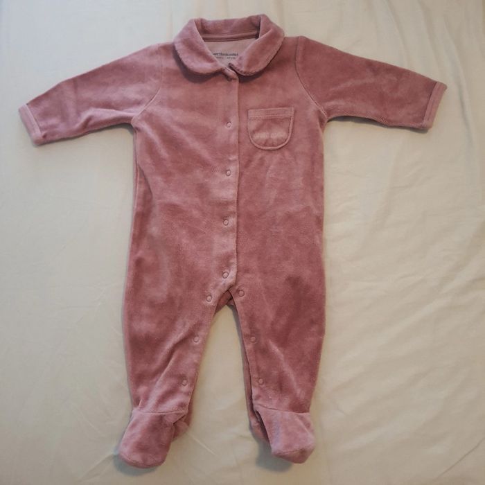 pyjama une pièce dors bien grenouilère
velour hiver Coton bébé fille 60cm 3 mois
vertbaudet