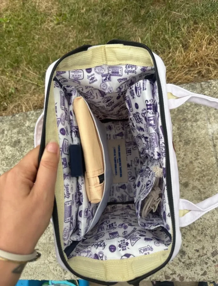 Sac à dos Cabaïa Barcelone S et ses deux pochettes + sachet de lavande - photo numéro 13