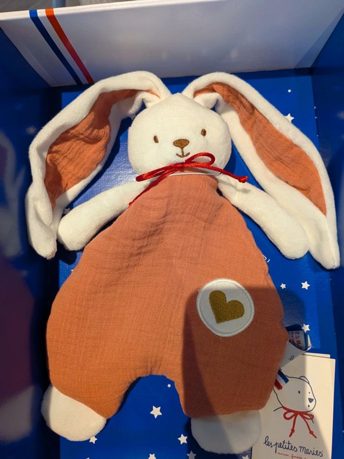 Doudou lapin " les petites maries " neuf - photo numéro 2
