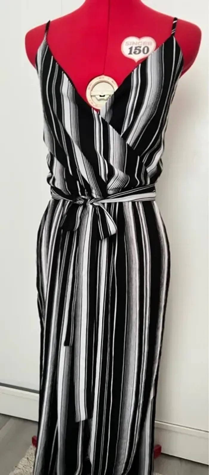 Combinaison pantalon fluide rayée noir et blanc Ardene - photo numéro 2
