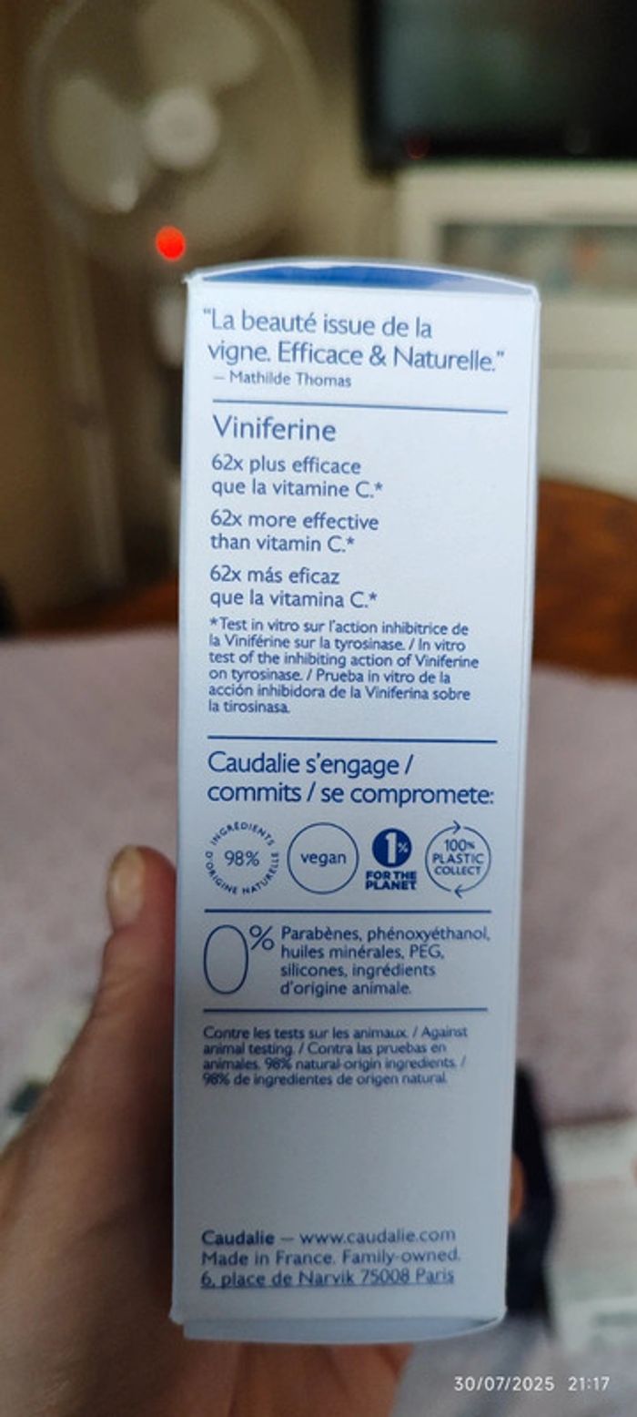 Caudalie Vinoperfect
Sérum Éclat Anti-Taches à la Viniférine (alternative à la Vitamine C) 30 ml - photo numéro 3