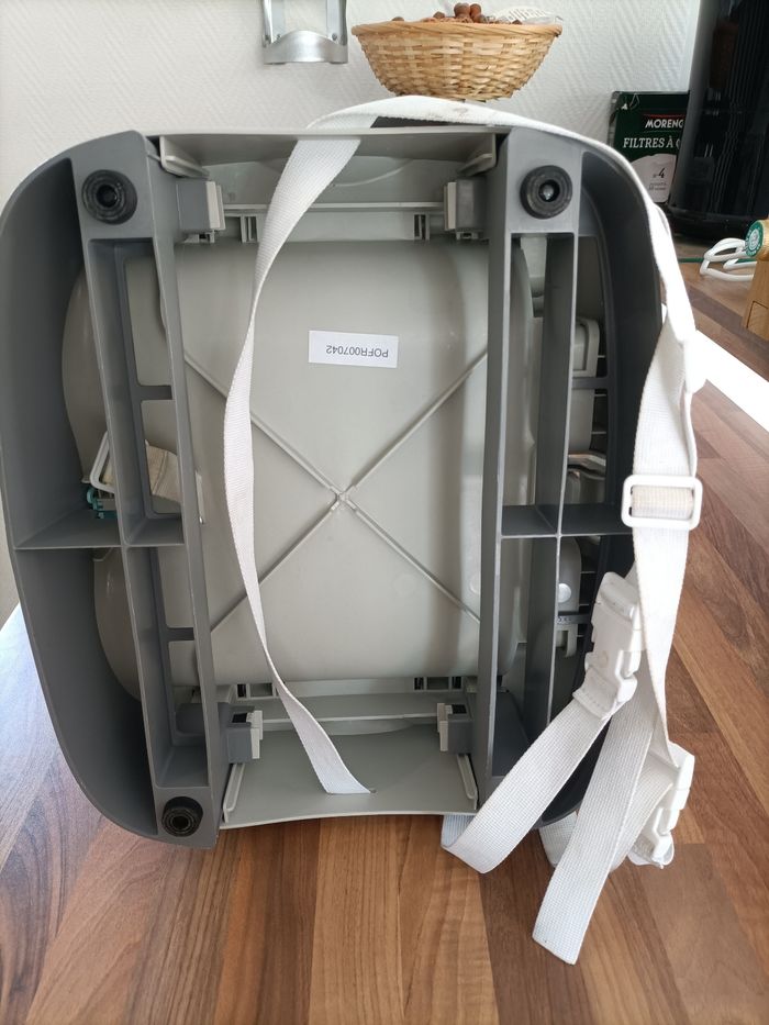 Siège réhausseur transportable badabulle gris vert jaune - photo numéro 9