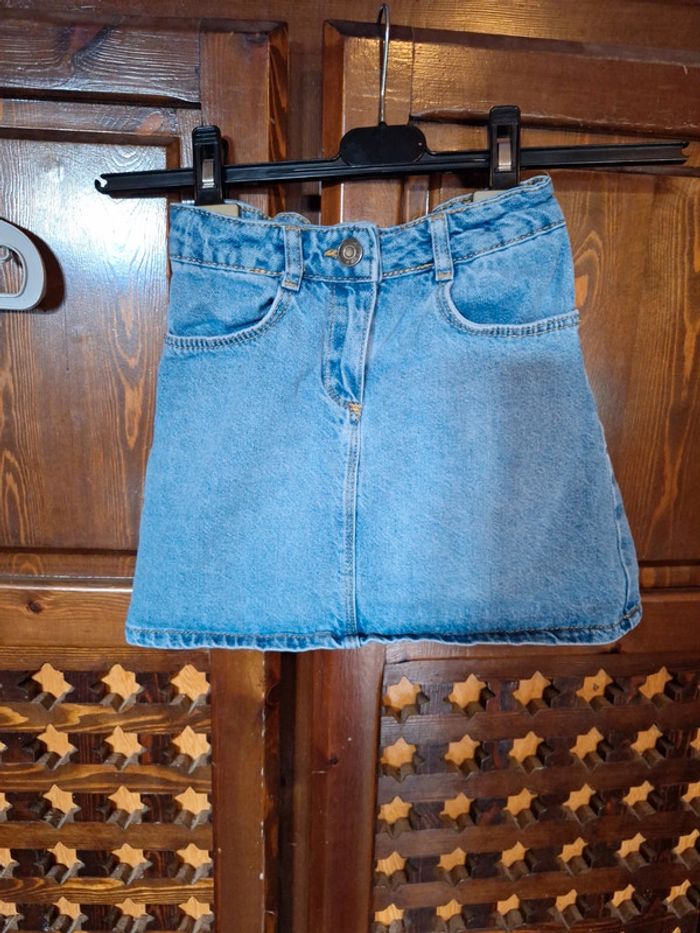 Jupe jeans 7 8 ans réglable