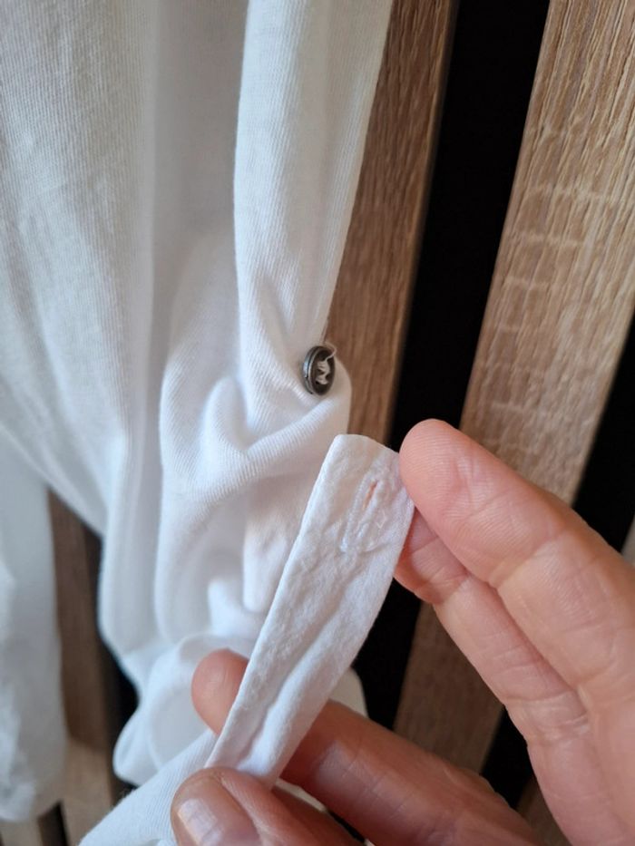 Haut blouse blanche Captain Tortue T 12 ans - photo numéro 9