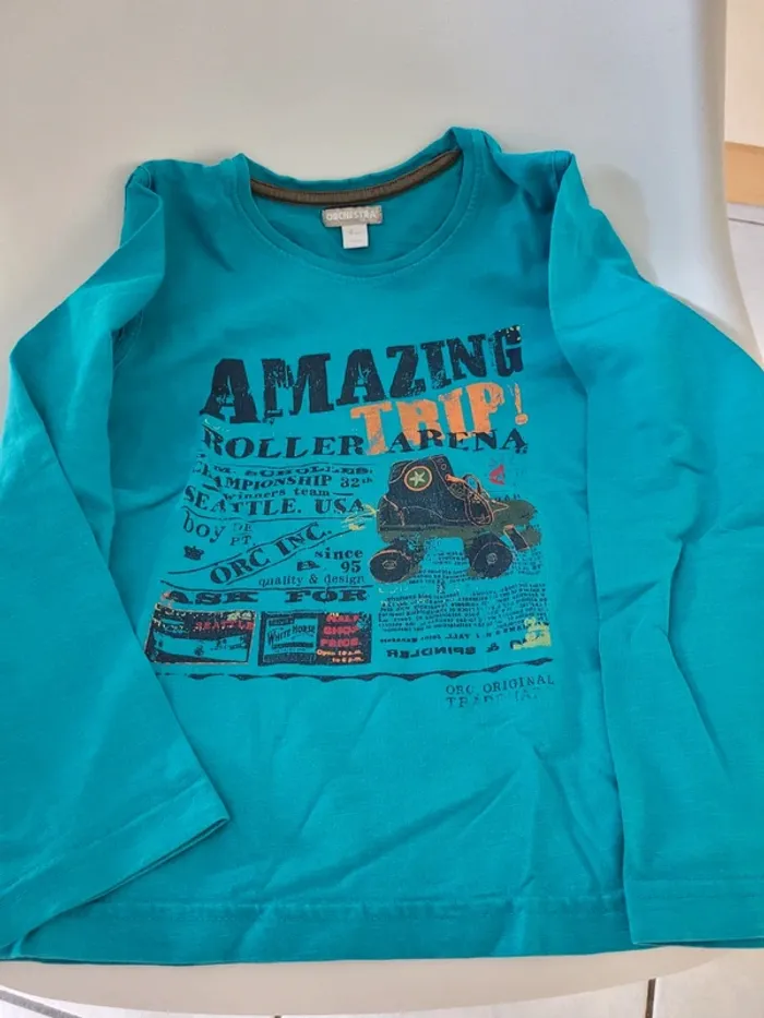 Lot tee-shirts manches longues garçon Orchestra - photo numéro 6