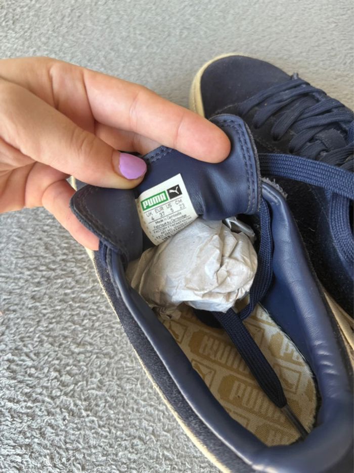 Puma Suède bleu - Taille 37 - photo numéro 7