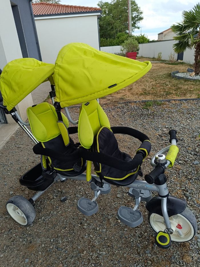 Tricycle double pour jumeaux ou enfants rapprochés - photo numéro 2