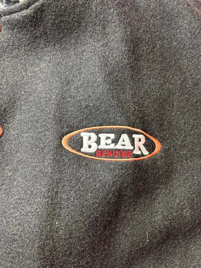 Teddy Varsity College Letterman Vintage “Bear Built Tough” Sumac Made in Canada - photo numéro 4