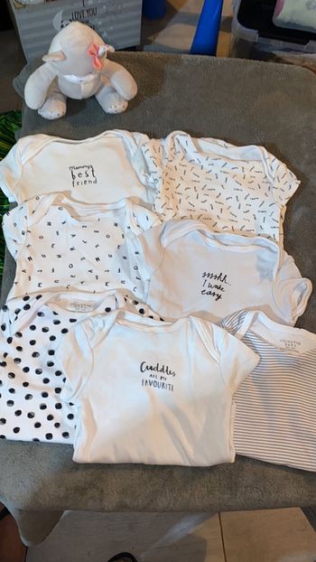 Lot de 7 bodies manches courtes Primark