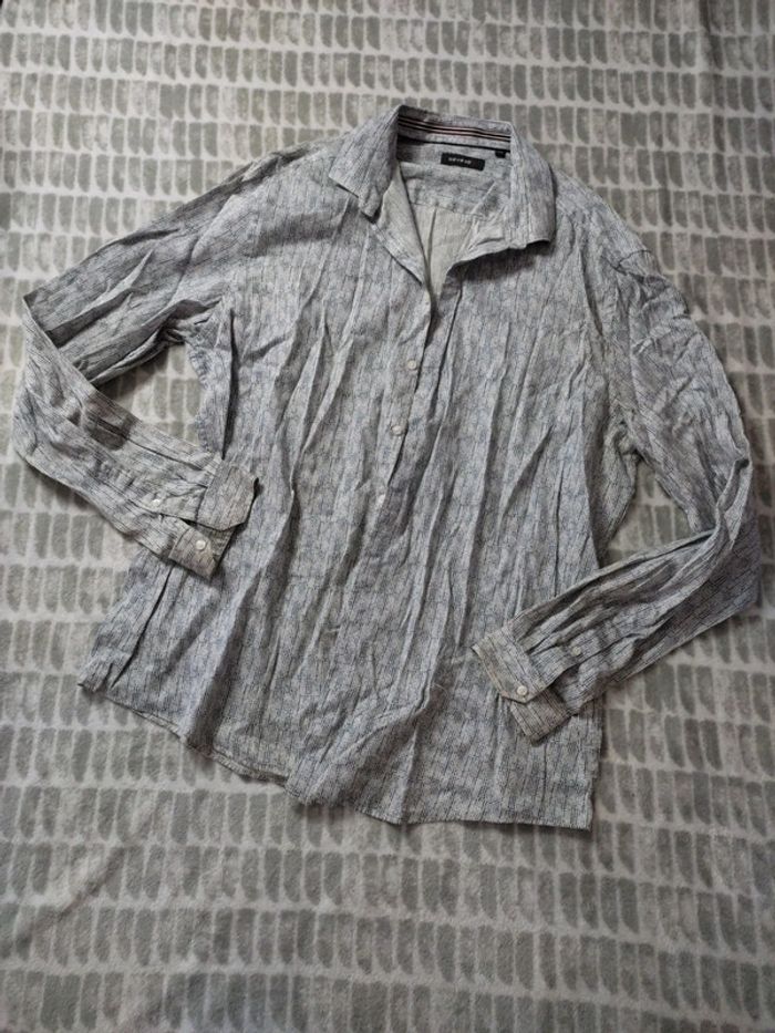 Chemise manches longues noir et blanc Devred xxl 44 - photo numéro 2