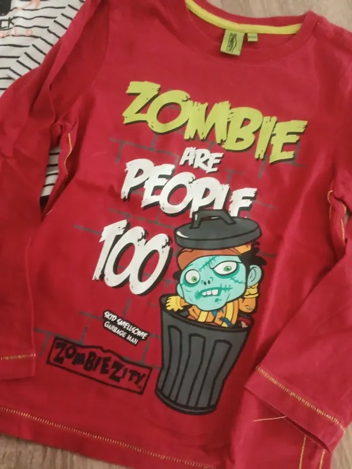 🌹lot de 2 tee shirt gemo/ zombizity🌹 - photo numéro 2