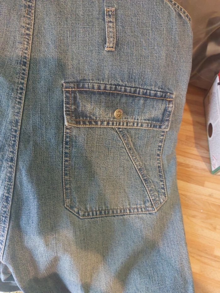 Salopette bermudas jeans - photo numéro 6