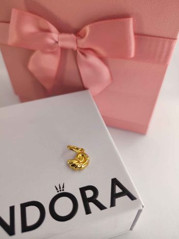 Charm Escargot Doré et en Argent 925