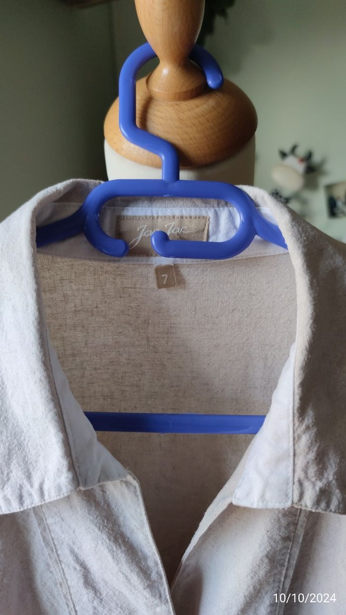 Chemise beige lin & coton JAC-JAC T48 - photo numéro 8