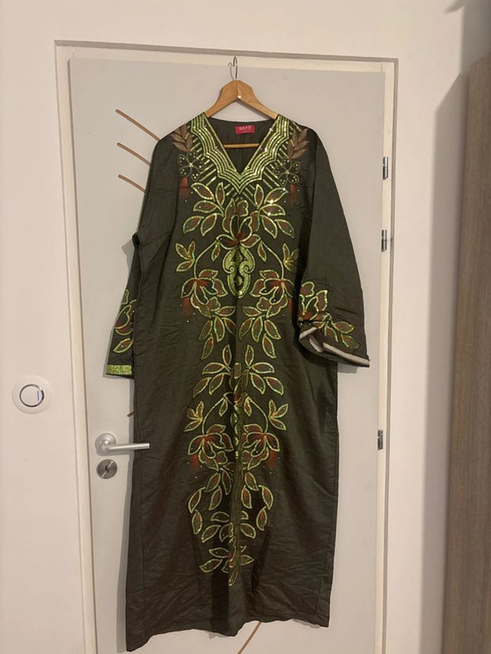 Robe verte orientale sequin - photo numéro 2