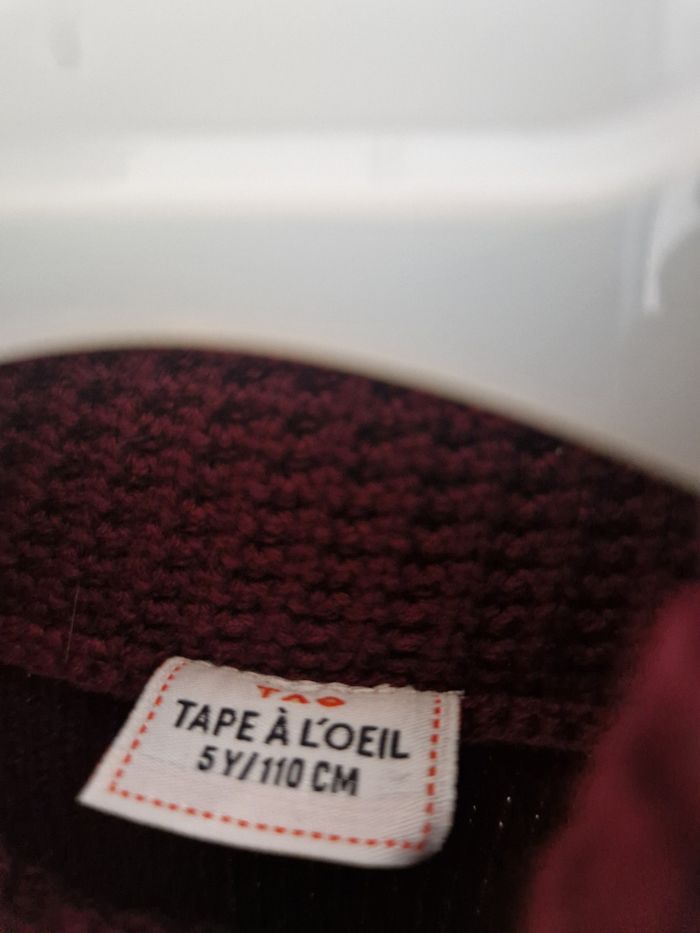Pull bordeaux Tape à l'œil - photo numéro 2
