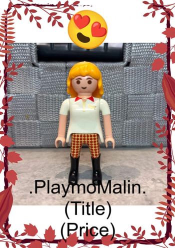 Personnage figurine femme playmobil