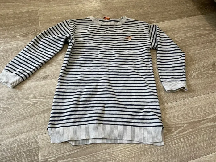 Long pull fille TAO 4 ans marinière - photo numéro 2