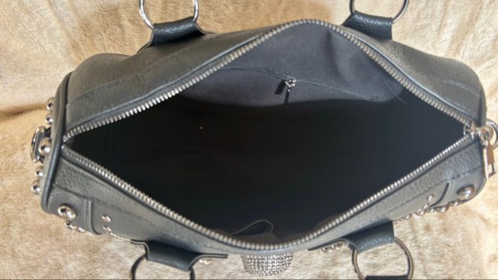 Sac noir rock tête de mort clouté neuf envoi rapide goth chic - photo numéro 7