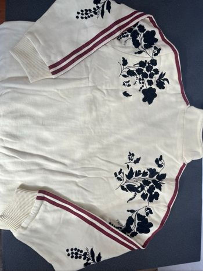 Adidas Originals x ASOS - Veste de survêtement à fleurs brodées - Babeurre - photo numéro 3