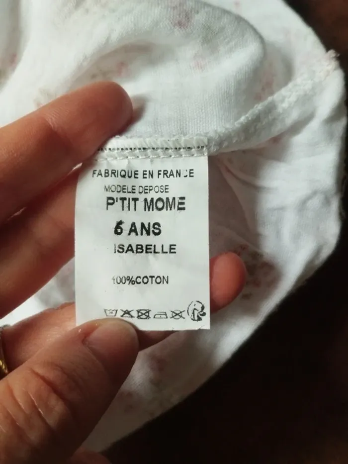 Blouse gaz de coton fleurie 6 ans - photo numéro 4