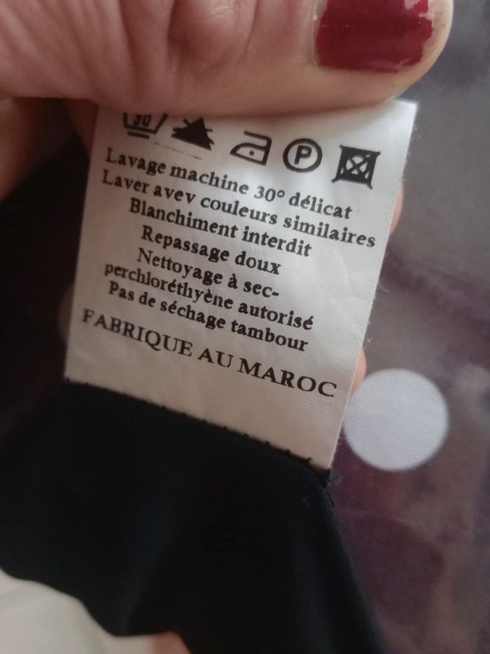 Robe été  46 type voile noir et greige c36 - photo numéro 10