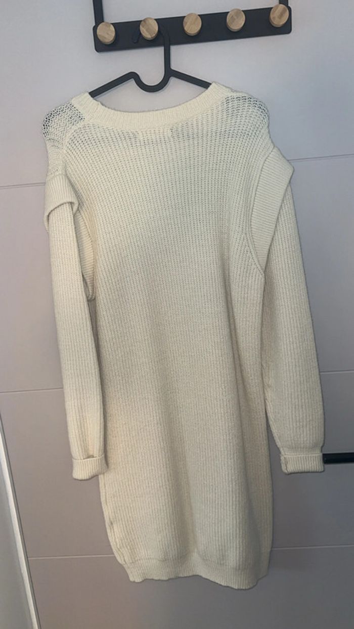 Robe en laine beige Hangar 86 - photo numéro 2