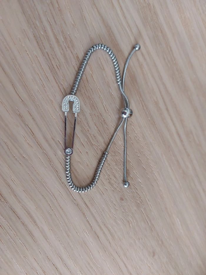 Bracelet strass et argent - photo numéro 2