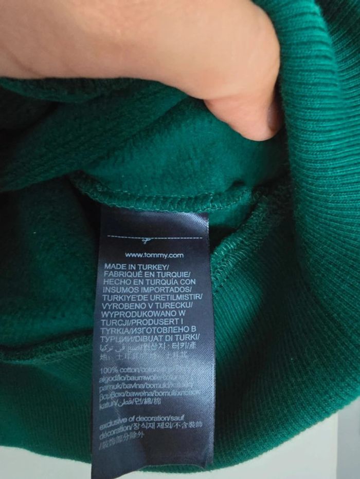 Sweat vert tommy - photo numéro 4