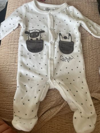 Pyjama mixte velours gemo 0 mois