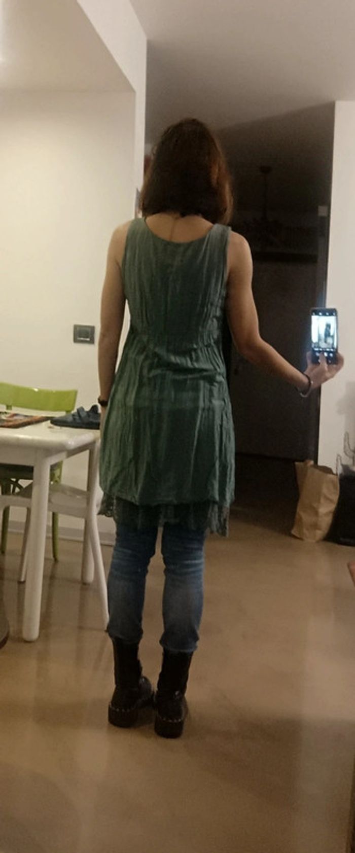 Vestitino verde con pizzo - photo numéro 6