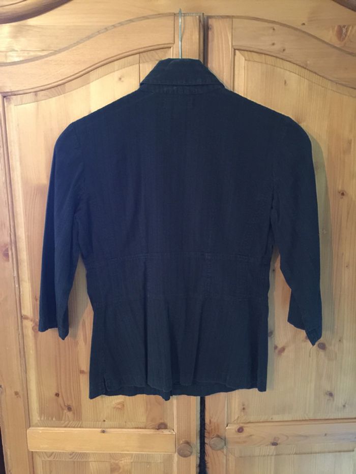 Chemise manche 3/4 noire - photo numéro 2