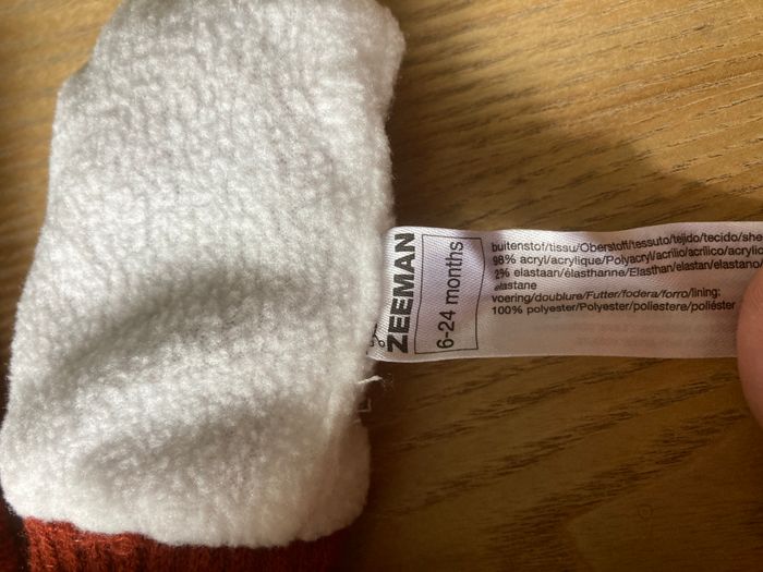 bonnet et moufles en maille petit renne bébé 6/12 mois - photo numéro 4