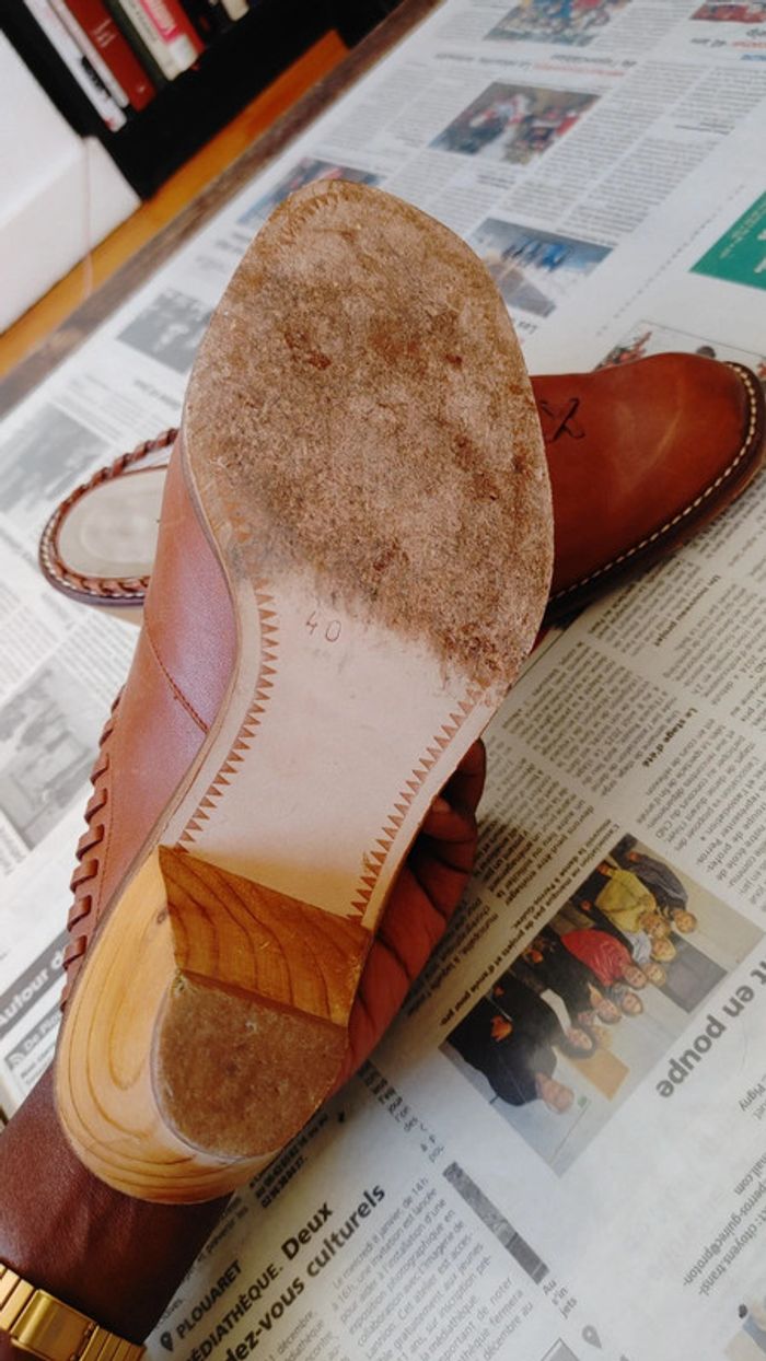 Sabot en cuir de la marque Audley Londre taille 40 - photo numéro 7