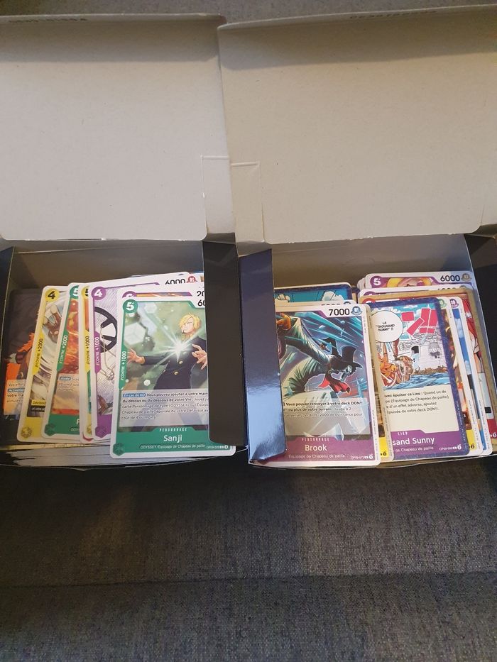 Lot de 1200 cartes one piece op09 et op13 français - photo numéro 2