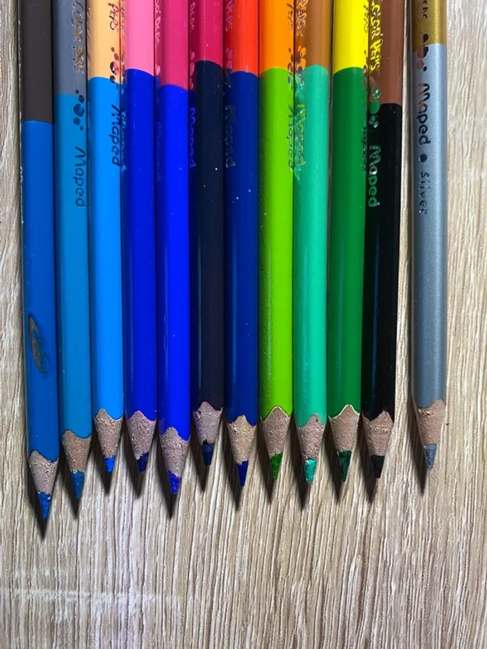 Crayons de couleurs bicolores - photo numéro 3