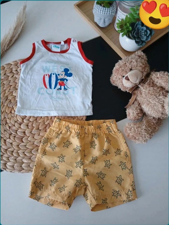 Ensemble d'été garçon Taille 6 Mois🌿🦁 - photo numéro 3