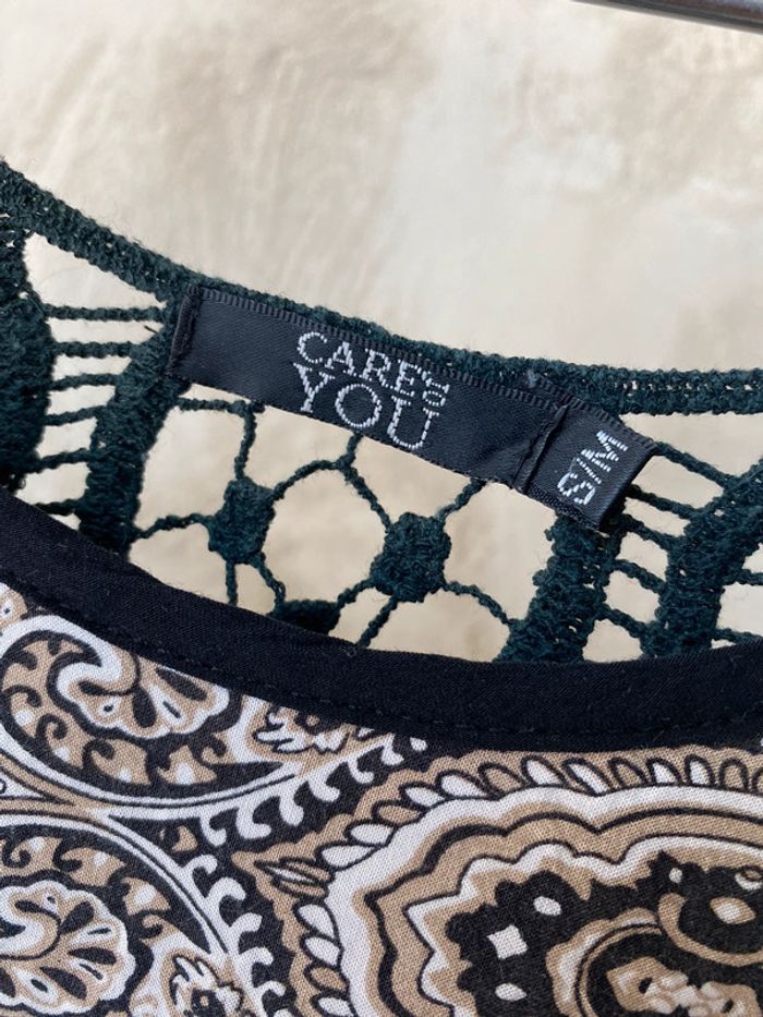 Top à motifs cachemire dos ajouré crochet Care You S/M - photo numéro 8