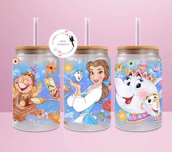 Belle et la bête - Gobelet en verre