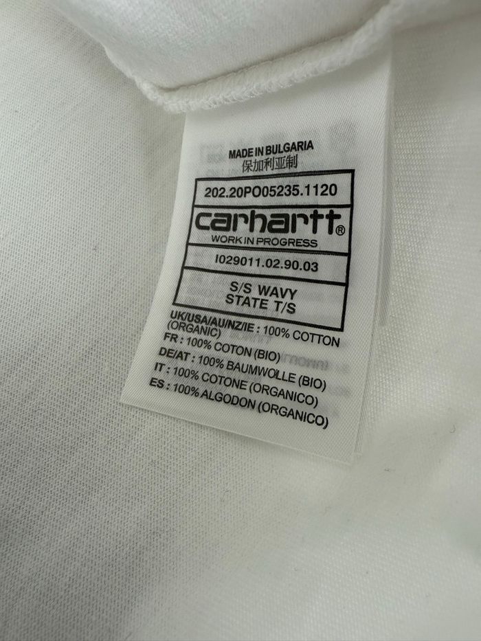 T-shirt Carhartt / Blanc / Wavy / S - photo numéro 7