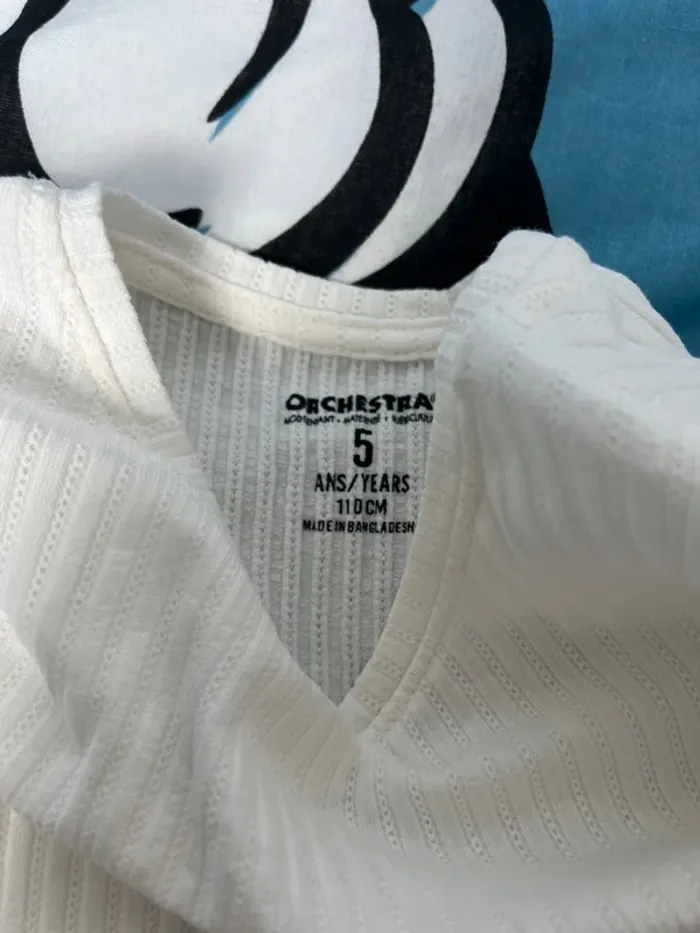 Teeshirt crème 5 ans - photo numéro 3