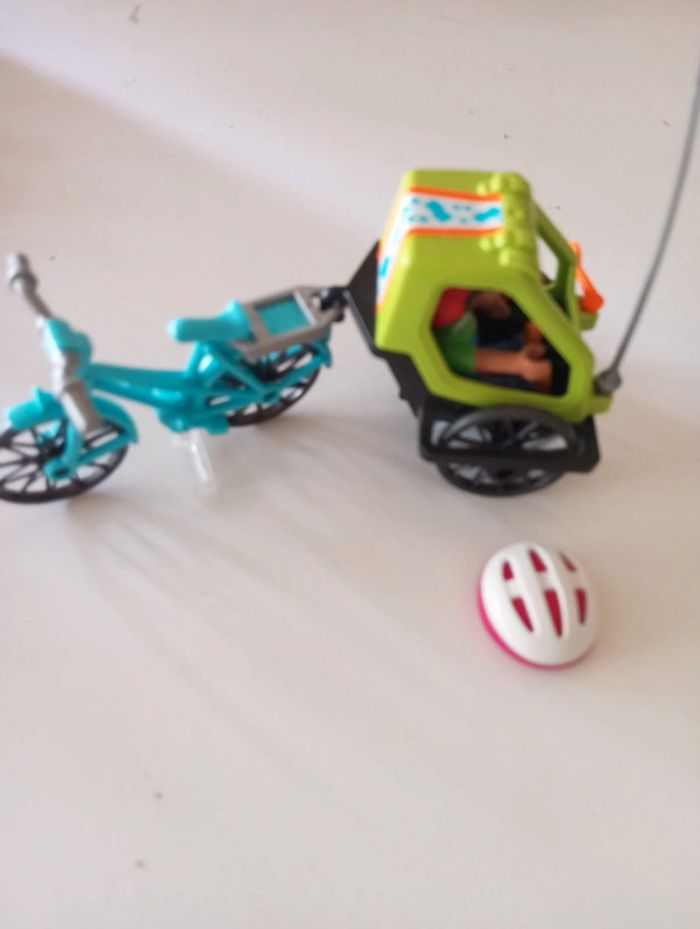 Playmobil cycliste maman et enfant - photo numéro 5