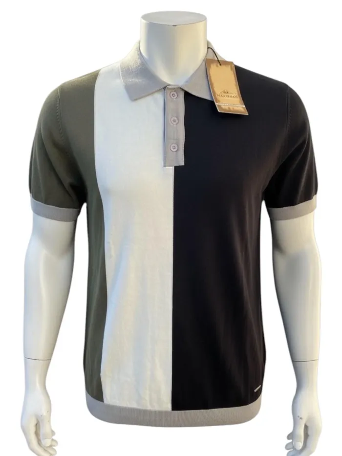 Polo Macidman Exclusive édition limitée vert, blanc et noir homme Taille L Neuf