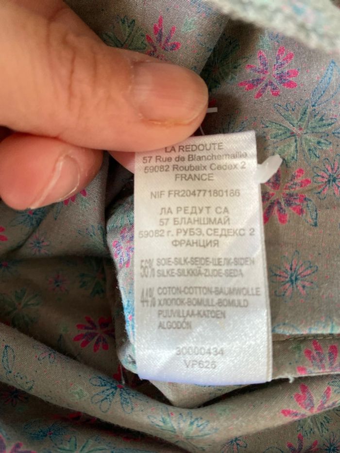 Robe en soie Soft Grey 40 - photo numéro 7